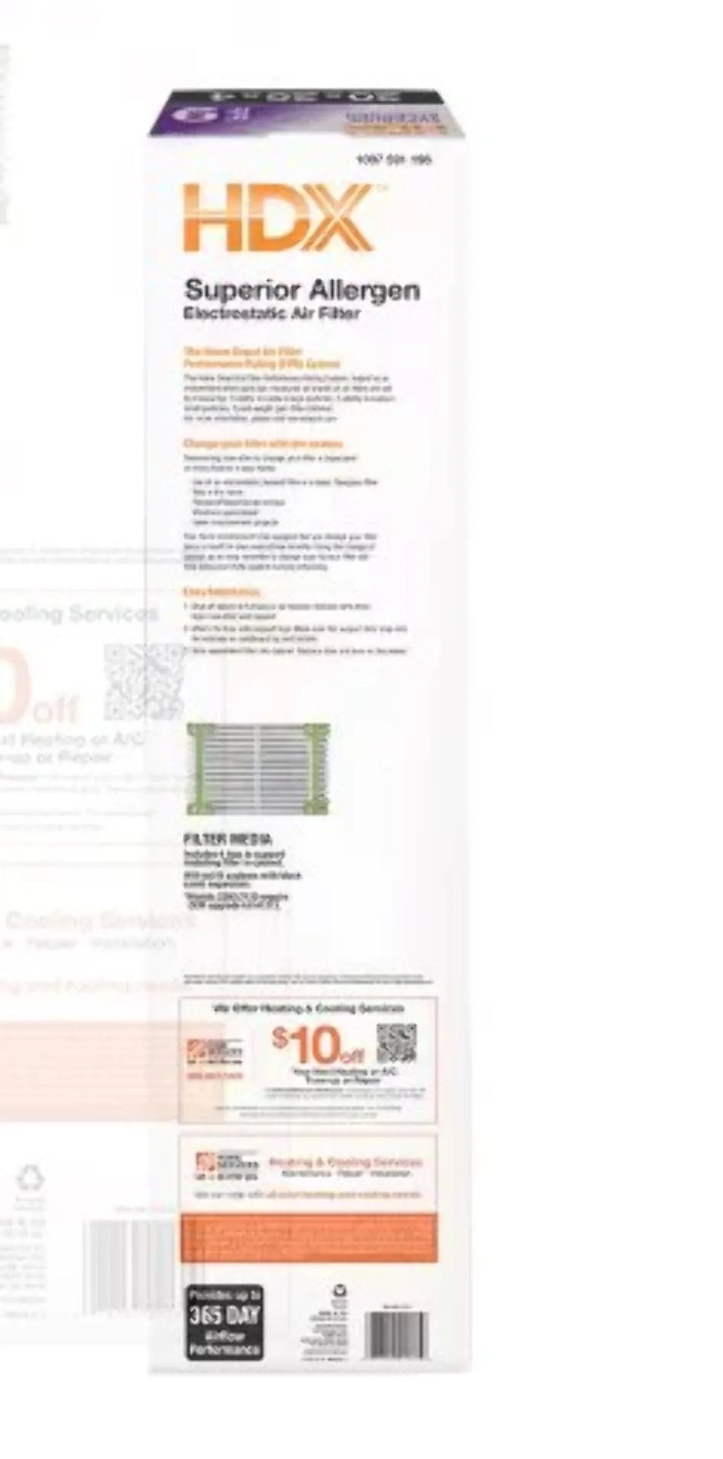 20 in.  25 in.  4 in. AprilAire/Space-Guard Replacement Pleated Air Filter  9,  11