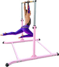 Expandable Pink Athletic Bar for Gymnastics Training with Free Removable Foam Pad