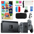 Nintendo Switch in Gray with Super Mario All Star 3D Game and Accessories Kit