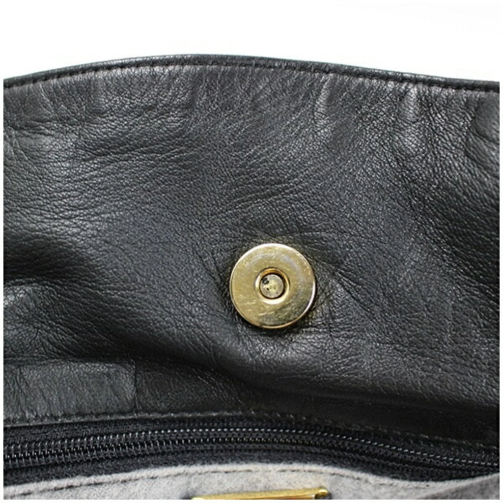 Pre-Owned  Anagram Shoulder Bag Leather Black Women's Soft (Fair)