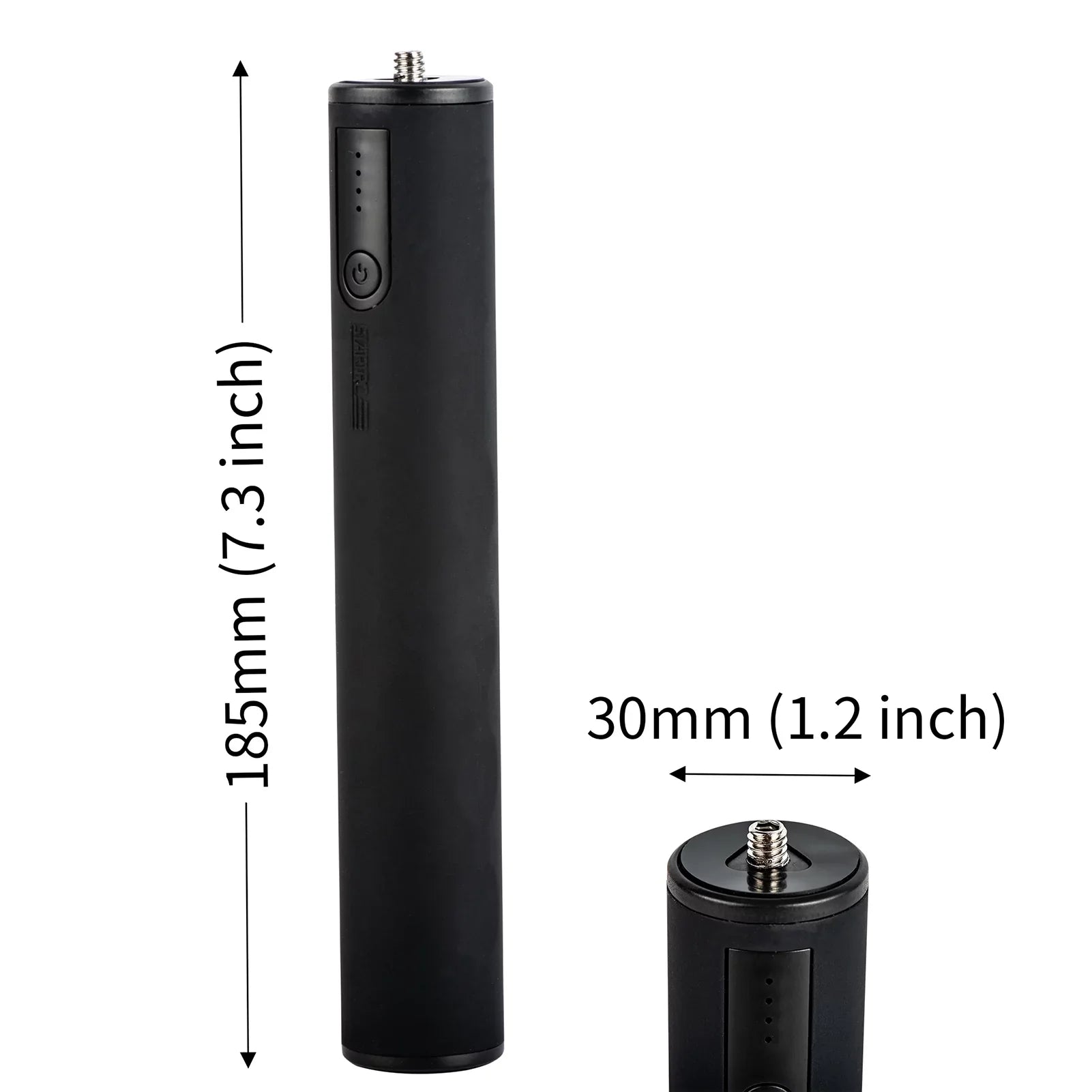 Walmeck  Multifunctional Power Bank Handle Grip with 6000mAh Large Capacity Battery 1/4 Inch Screw  Charging Port Replacement for  Action 2  Action   2   GoPro hero 8 9 10