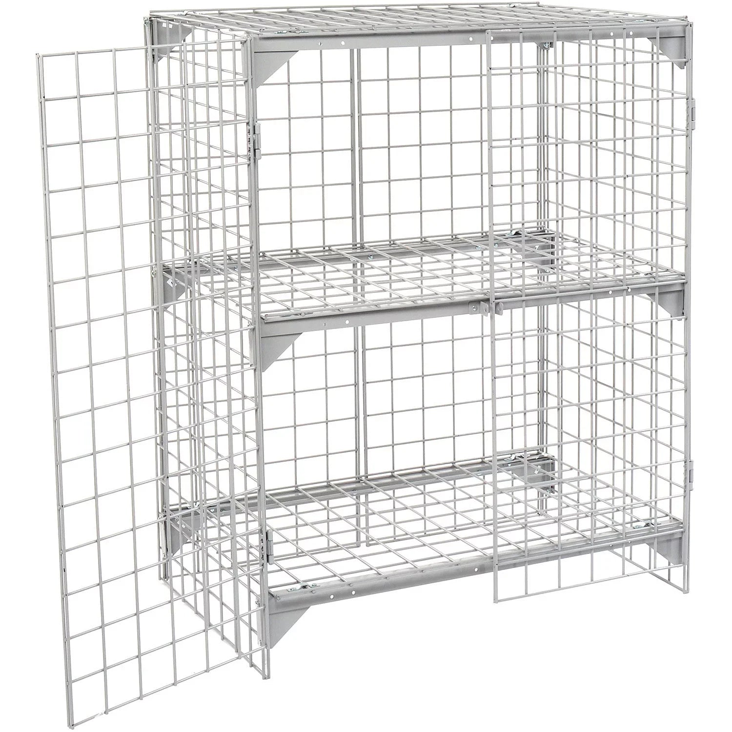 Global 184083 36 x 24 x 36 in. Wire Mesh Security Cage - Ventilated Locker