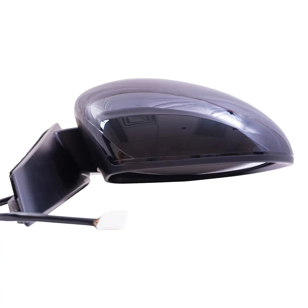 Brock Aftermarket Replacement Passenger Right Power Mirror With Heat-Camera Without Signal-Memory Paint To Match Black Compatible With 2014-2017 Honda Odyssey /-