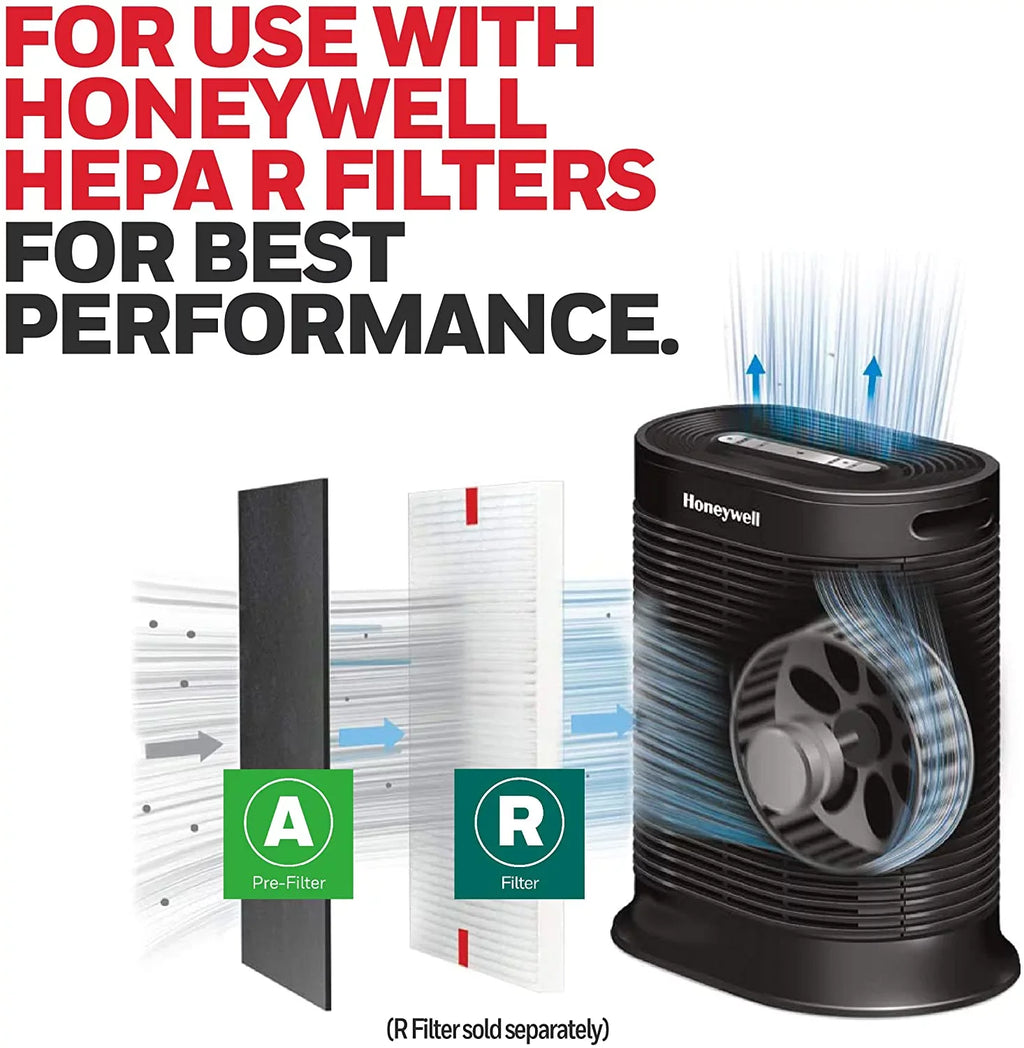 Honeywell - Pre-Cut Carbon Pre-Filter For  Series Air Purifiers - 4 Pack (Filter )