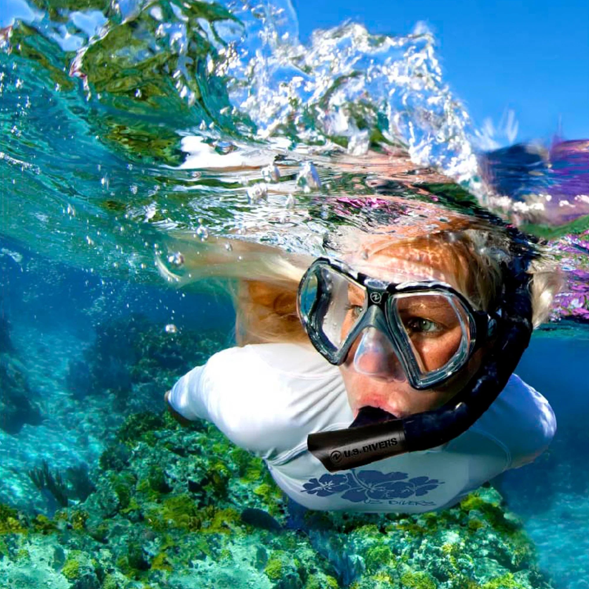 .. Divers Adult Cozumel Mask, Seabreeze  Snorkel, ProFlex Fins, Gear Bag Set