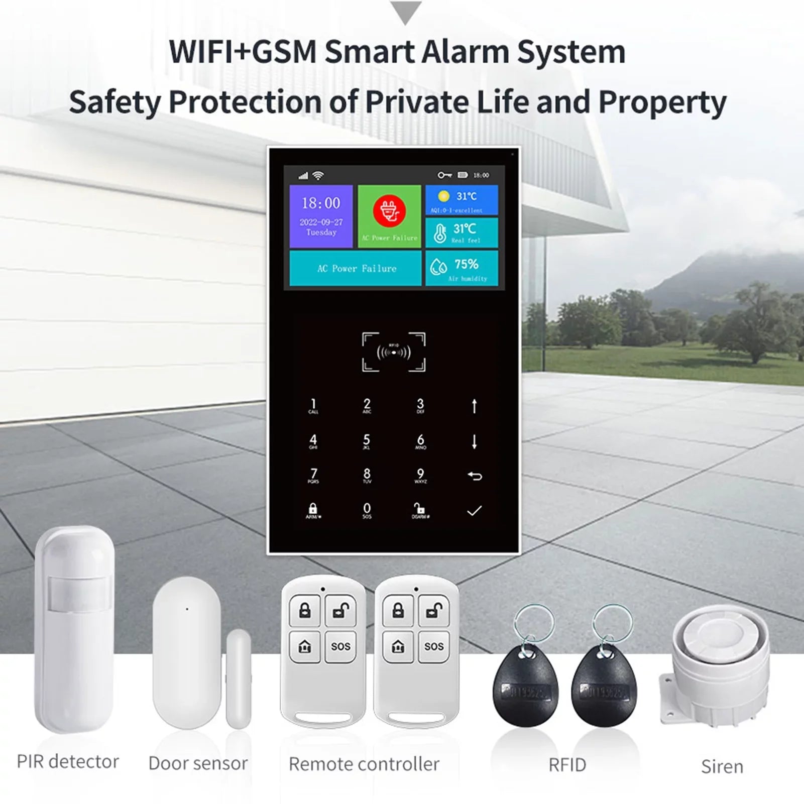 GoolRC All Touch  Screen Wireless    Burglar System Smart Home   Smart Life
