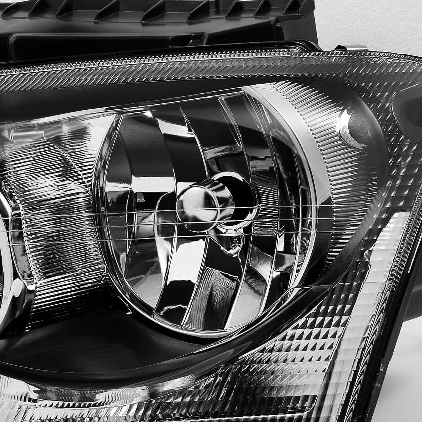 '- For Chrysler Pacifica  Black Bezel Headlights Headlamp Front Lamps Replacement Left + Right Pair