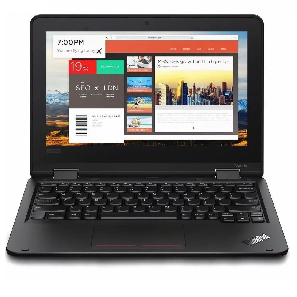 Lenovo ThinkPad 11e Yoga Gen 6 11.6" Touch 8GB 128GB  Core™ -8100Y 1.10GHz Win10H,Black (Used)