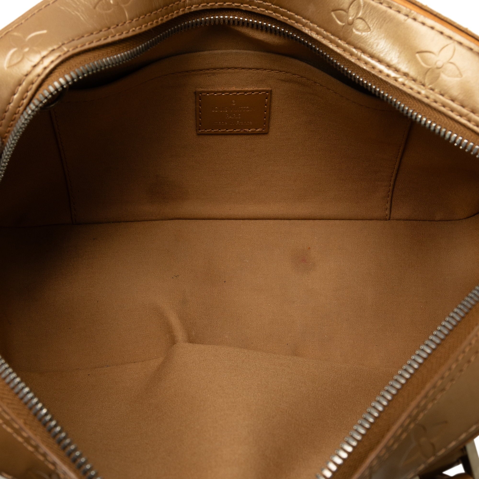 Pre-Owned Authenticated Louis Vuitton Monogram Mat Shelton Calf Leather Brown Handbag Top HandleBag Unisex (Good)