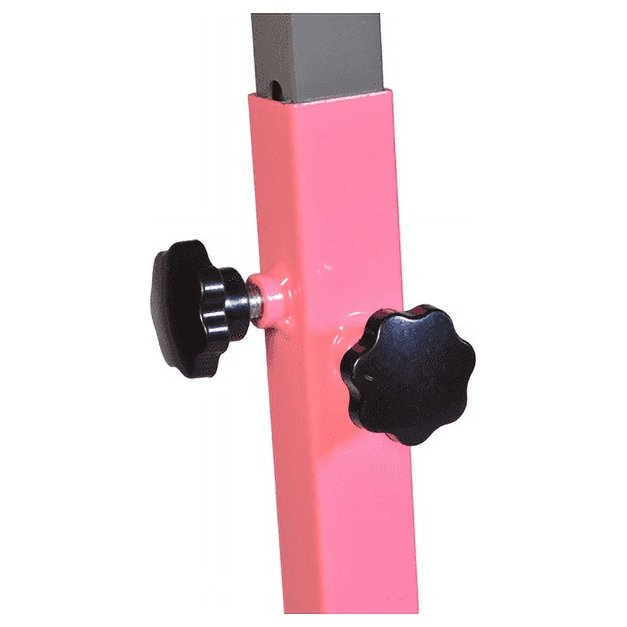 5 Star- Pink Gymnastic Kip Bar - Adjustable 3-5FT Junior Training Equipment, Heavy Duty Horizontal Bar with Curved Legs for Kids Home Gym, Strong and Durable