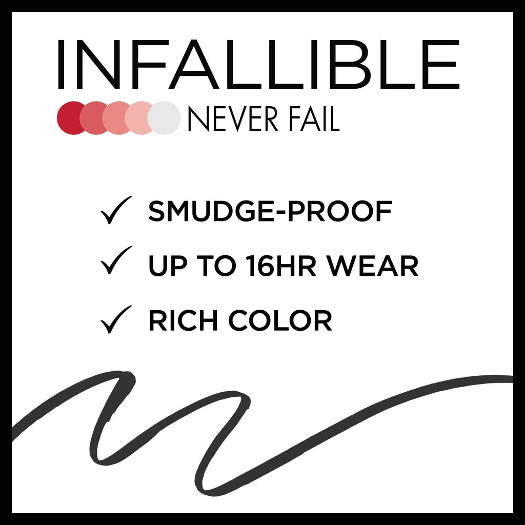 Enhance Your Eyes with 'Oreal Paris Infallible Never Fail Eyeliner - Black Brown, 2 Count - Includes Built-In Sharpener!