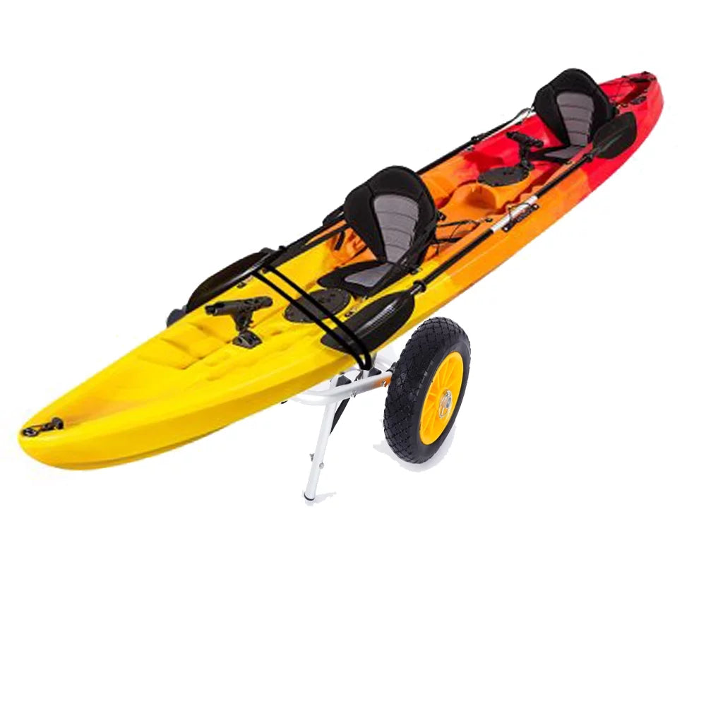 Ktaxon Aluminum Alloy Canoeing Trailer Cart Kayak Dolly Boat Canoe Trolley with Wheels