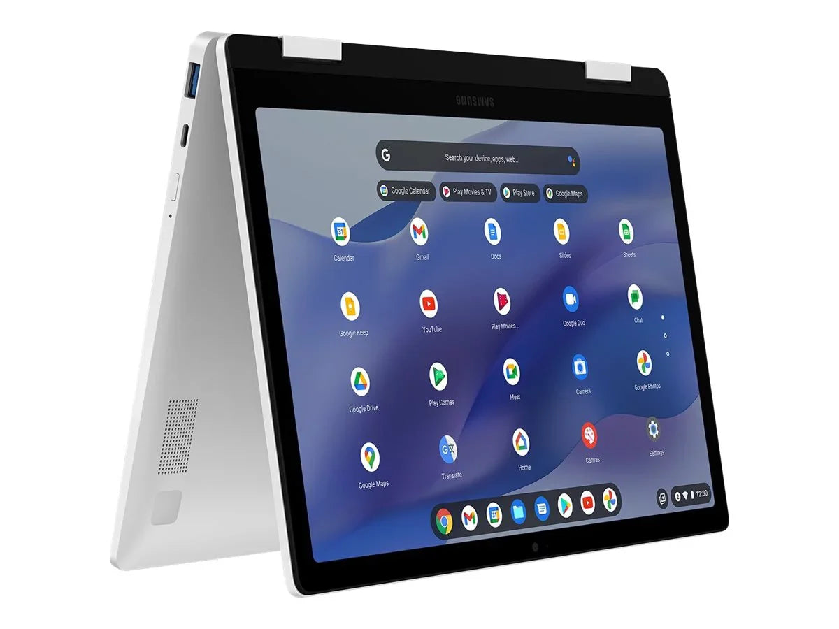 Samsung Galaxy Chromebook 2 360 - Flip design - Intel Celeron  / 1.1 GHz - Chrome  -  Graphics - 4   - 128  eMMC - 12.4" touchscreen 2560 x 1600 () - Wi-Fi 6 - silver - kbd: