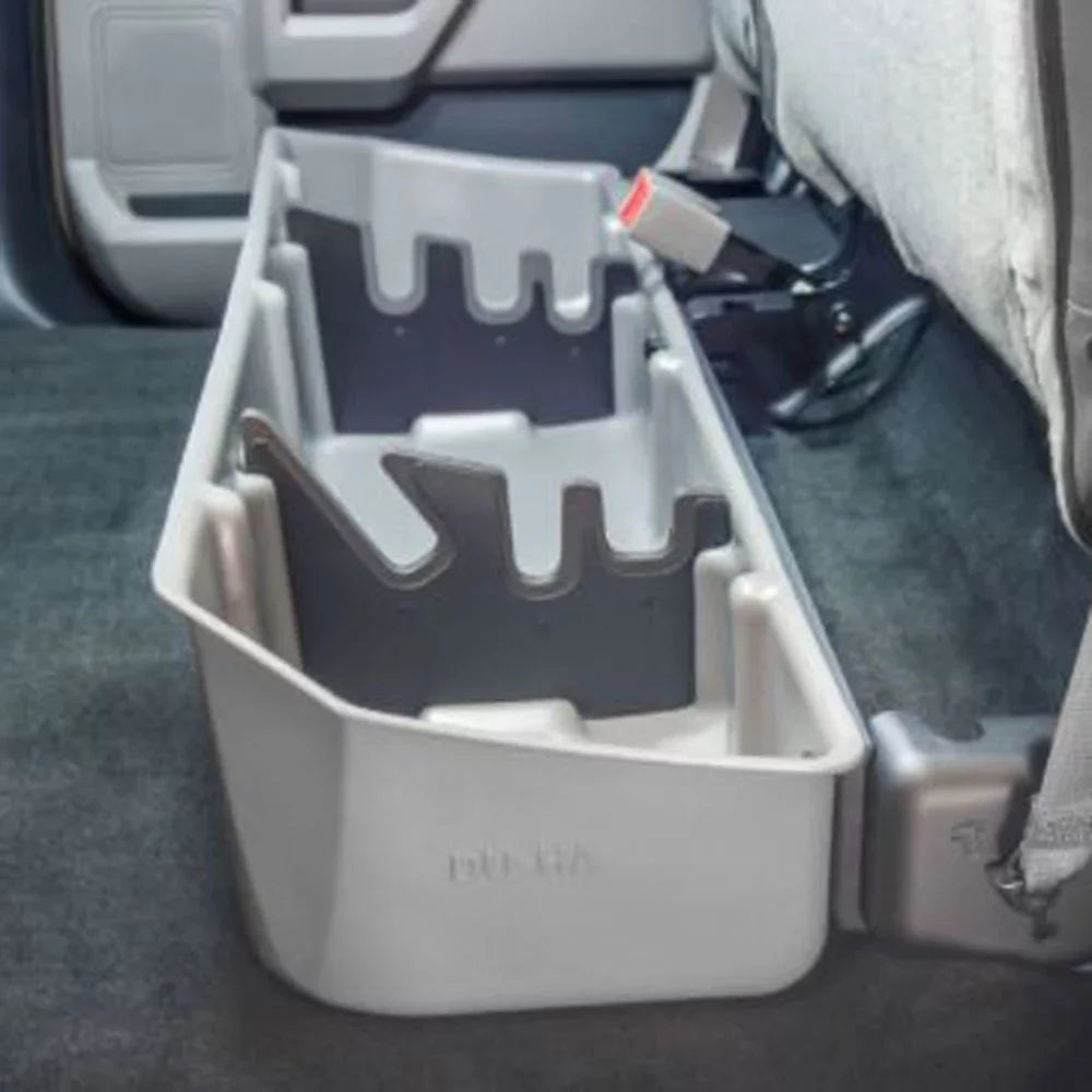'- 20111 - Underseat Storage; Incl. Gun Rack/Organizer; Light Gray; Fits select: 2015-2023  , 2017-2022