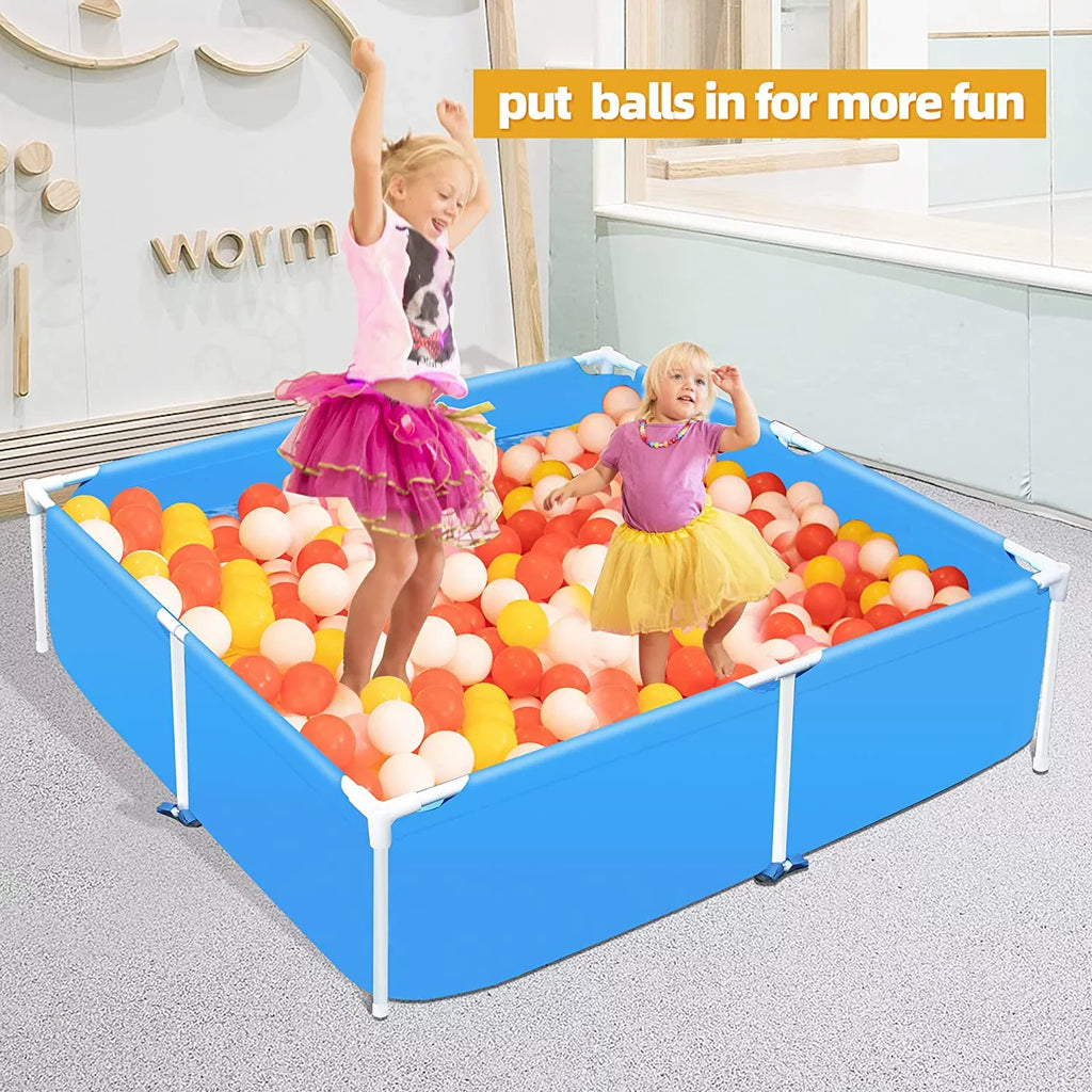 59x59 Metal Frame Pool Summer -  Swimming Pool for Summer Water Play, Outdoor Indoor Pool Ball/Sand Pit for Backyard Party