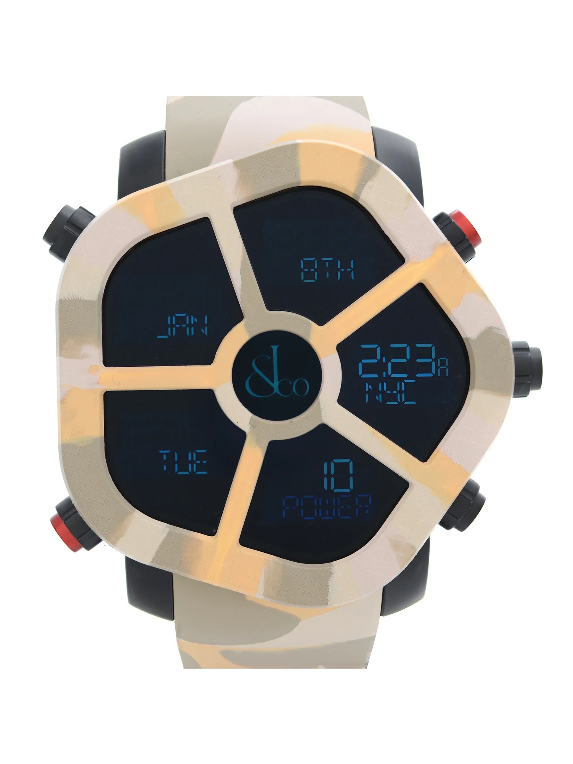 Jacob & Co. Ghost Carbon Bezel Camouflage Quartz Mens Watch .11...