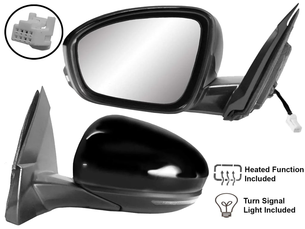 Replacement Rear View Mirror for 2019 2020 2021 2022  Power Heated Turn Signal Light No Camera Driver Left Side   963026CA0B 963026CA1B