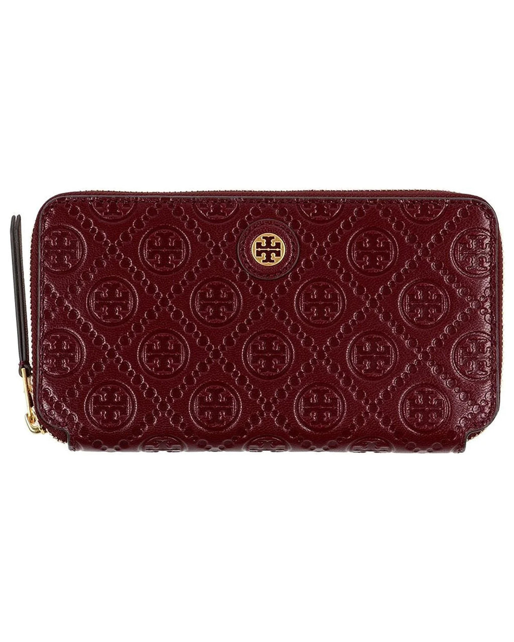Tory Burch Women's  Monogram Leather Zip Continental Wallet