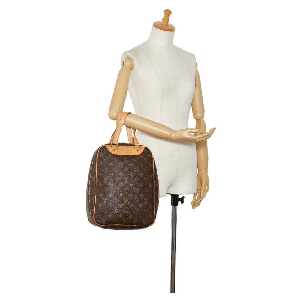 Pre-Owned Louis Vuitton Monogram Excursion Handbag  Brown  Leather Women's   (Good)