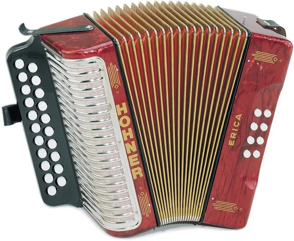 Hohner Accordions Erica  Two-Row Accordion Pearl Red