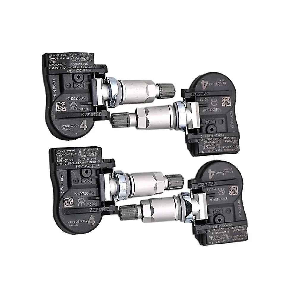 4pcs For Nissan Pulsar Qashqai Ii Tiida Teana -trail Rogue 407003vu0a 433mhz Tpms Sensor 40700-3vu0a Tyre Pressure Sensors