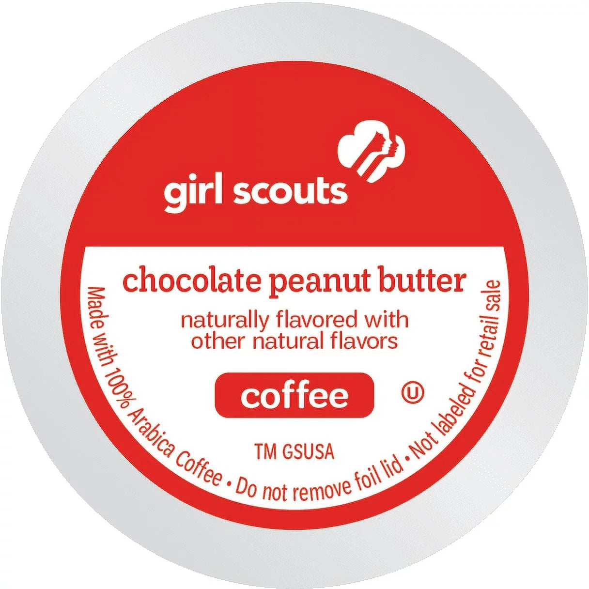 Girl Scouts® Chocolate Peanut Butter Flavored Coffee, Medium Roast, 72 Count (Pack of 4), Single Serve Coffee Pods for Keurig -Cup Brewers