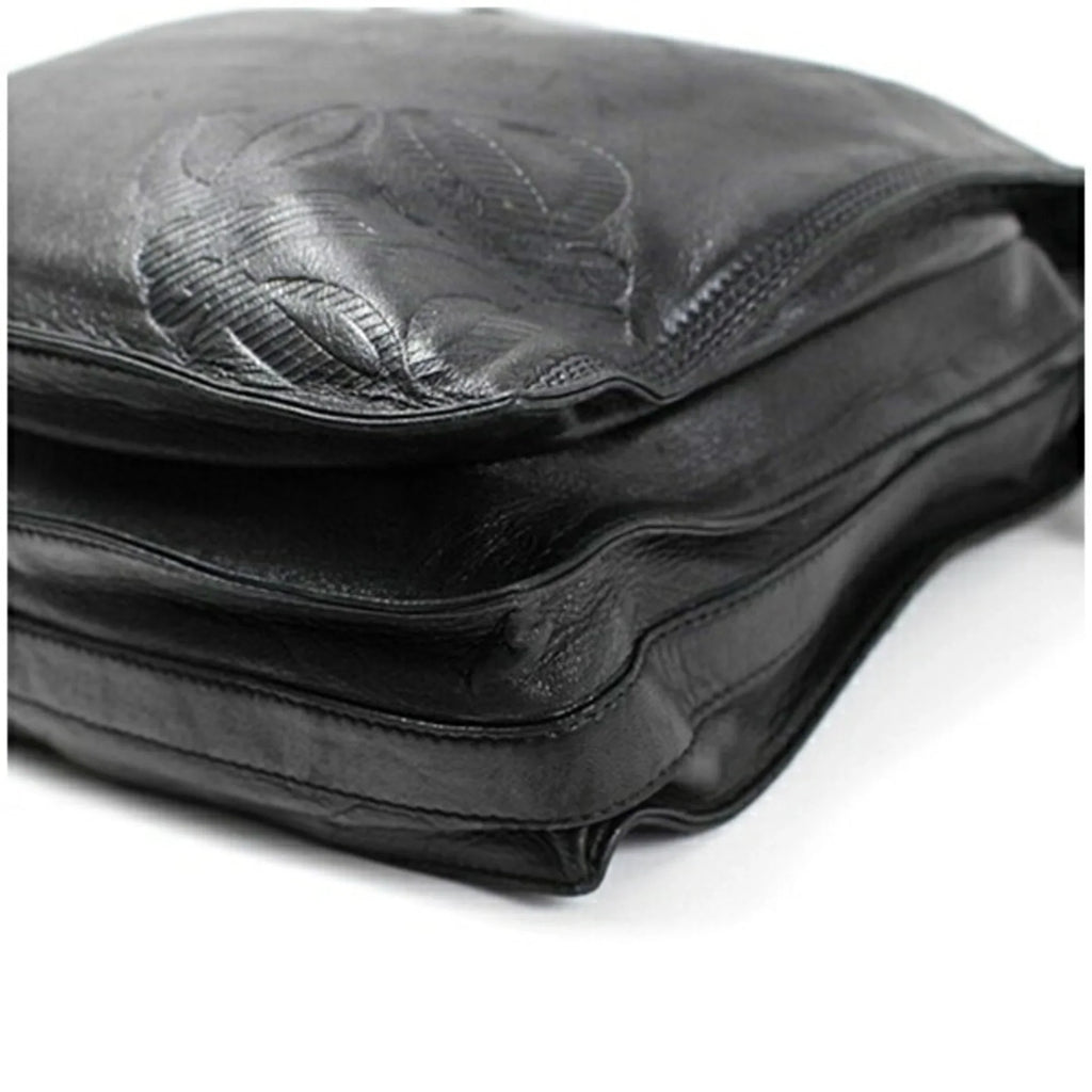 Pre-Owned  Anagram Shoulder Bag Leather Black Women's Soft (Fair)