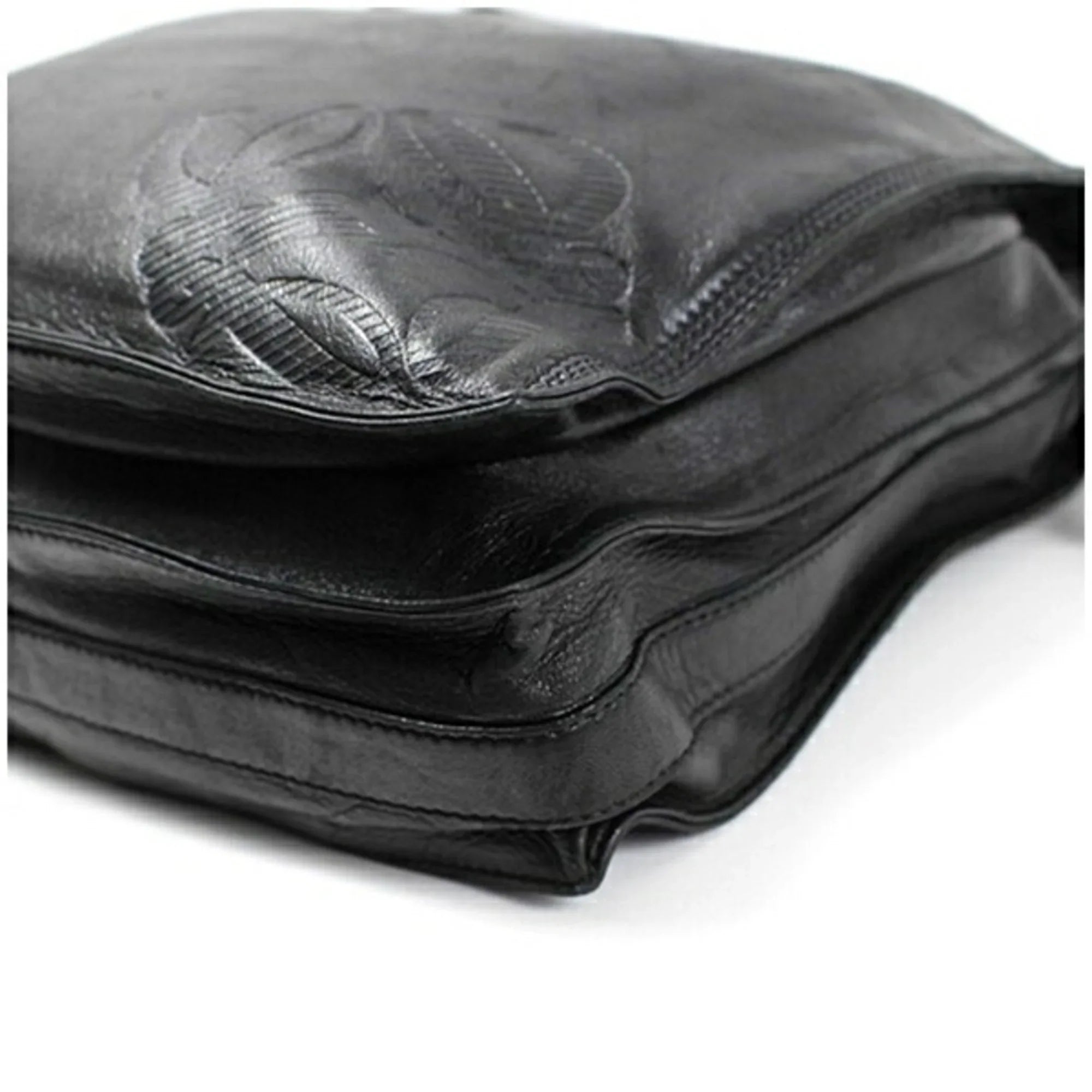 Pre-Owned  Anagram Shoulder Bag Leather Black Women's Soft (Fair)