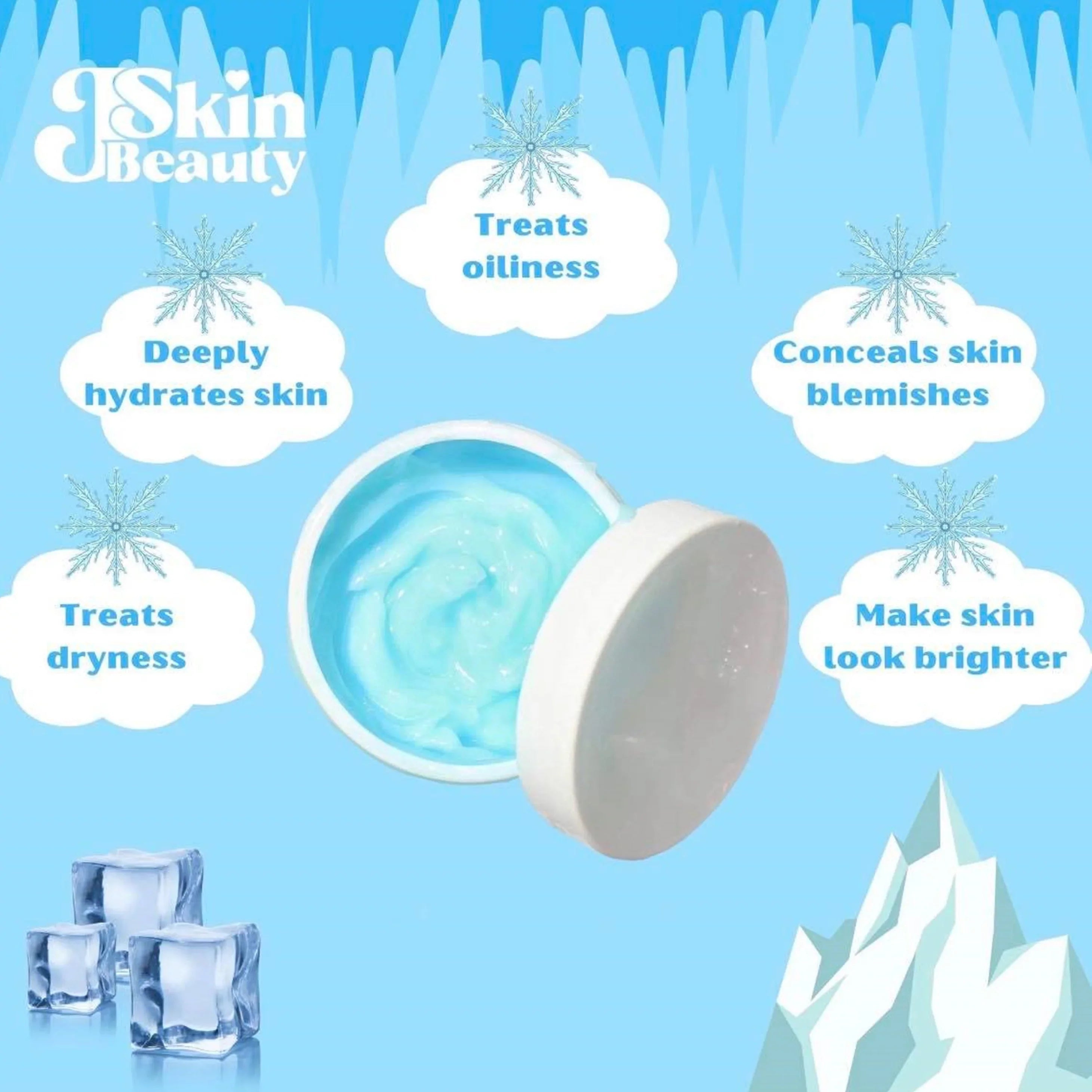 2 Jars  Skin Beauty Hydra Moist Ice Water Sleeping Mask -
