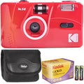 Kodak  35mm Film Camera (Flame Scarlet) with  200 Color Negative Film Best Basic Gift