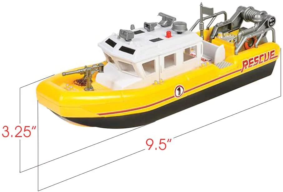 ArtCreativity Aquatic Rescue Vessel, Battery-Operated Toy Ship for Kids, Floats in Water, Floating Bathtub and Pool Toy for Boys and Girls, Great Birthday Gift for Children