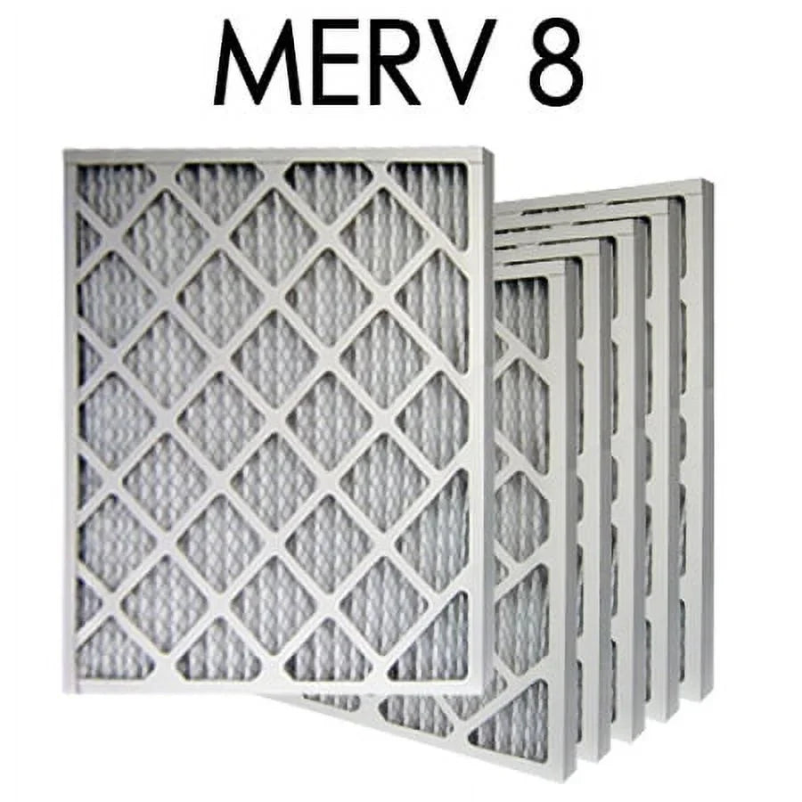 10x24x1  8 Pleated Air Filter 6PK | 9.5x23.5x.75 - Actual Size