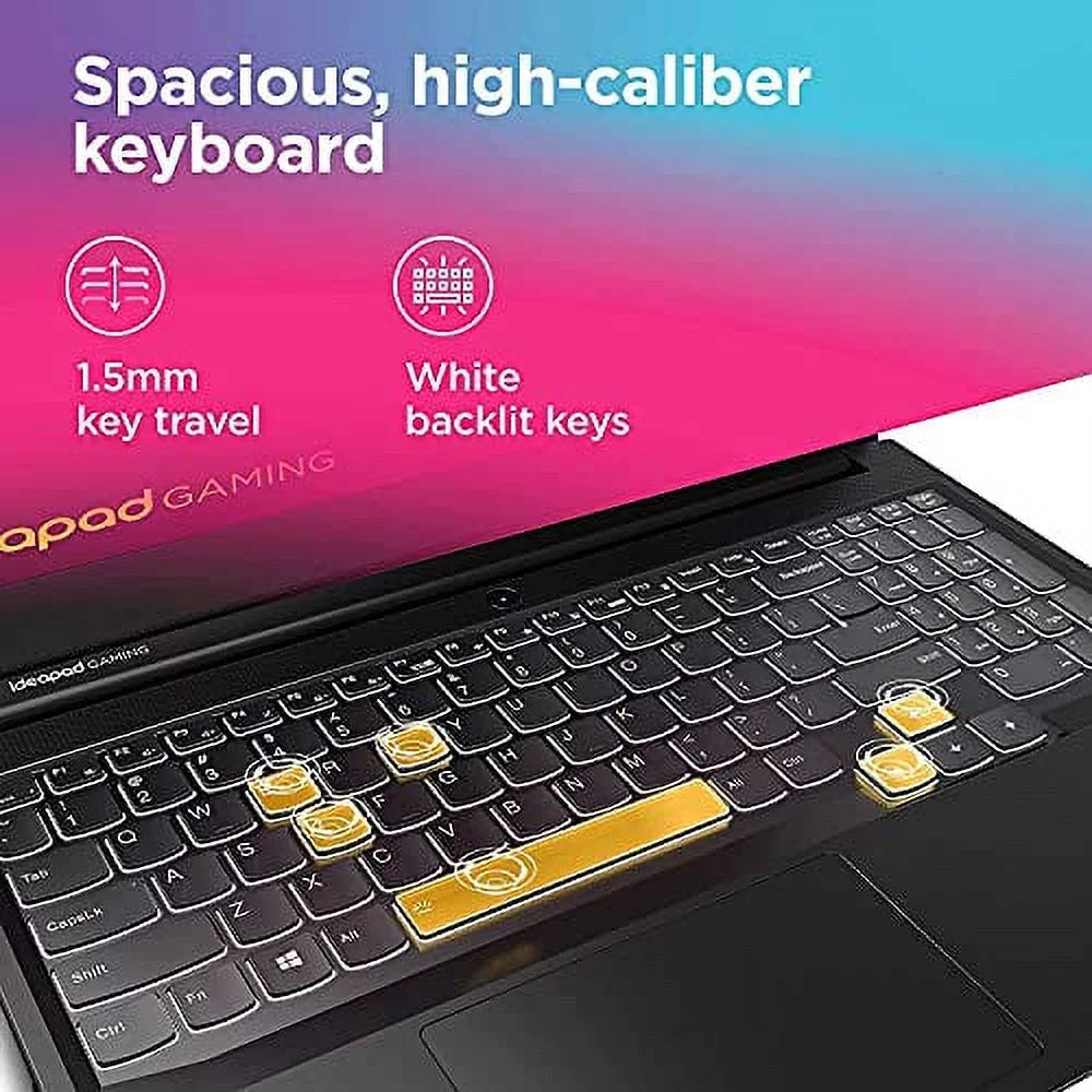 2022 Newest Lenovo IdeaPad 3 Gaming Laptop, 15.6"  120Hz  Display,  Ryzen 5 5600H (Beats i7-10700),  GeForce  1650, 64GB , 2TB , Backlit Keyboard, Windows 11