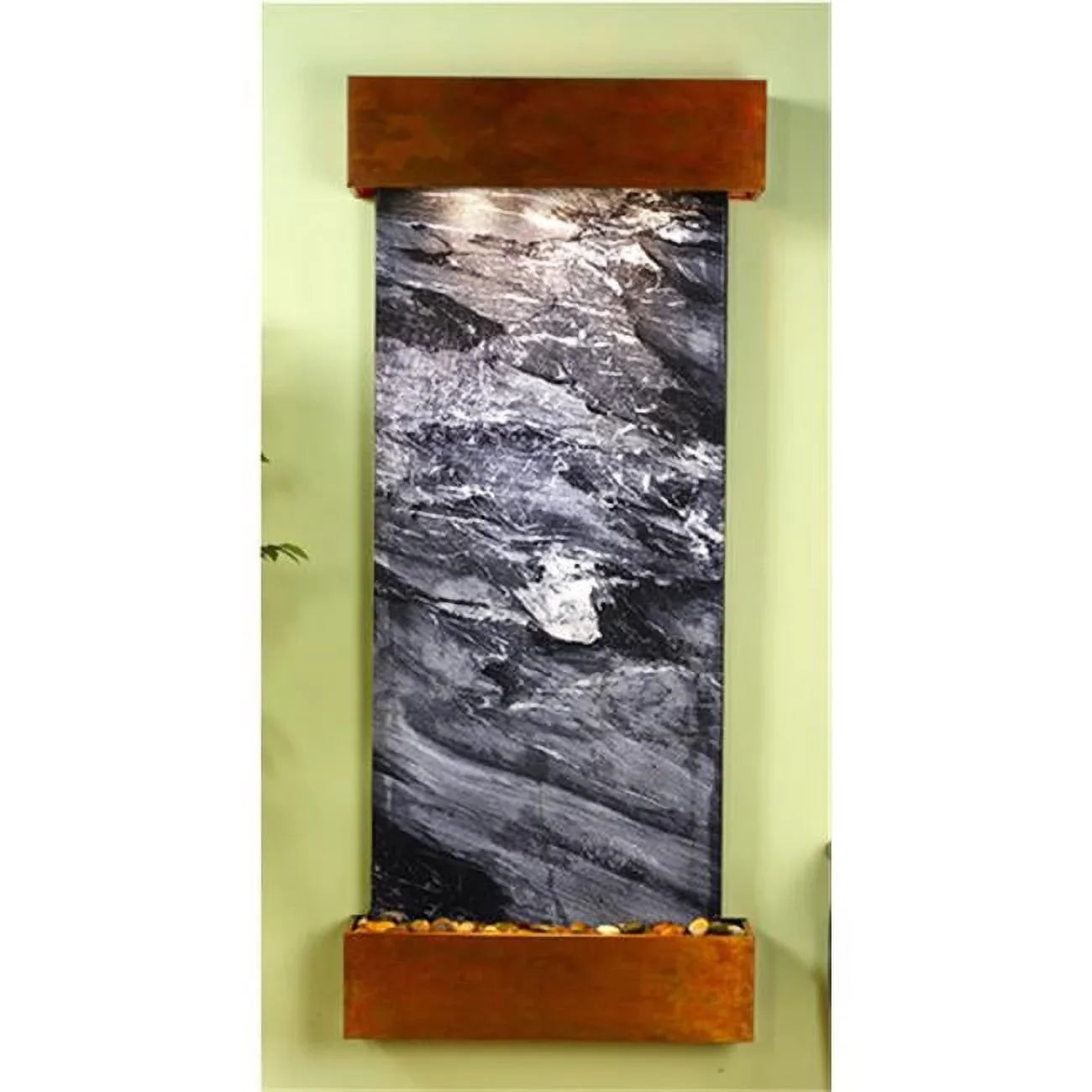 Adagio  Inspiration Falls - Black Spider Marble Wall Fountain