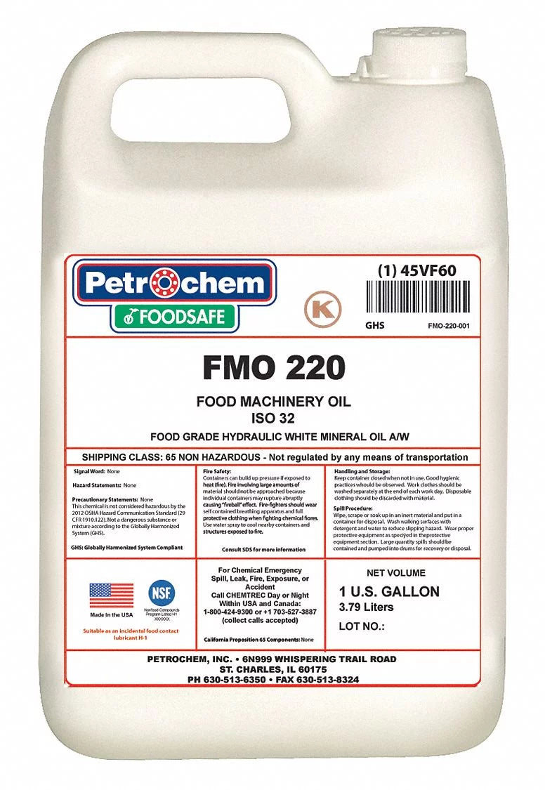 Petrochem Hydraulic Oil,1 gal.,Pail, 220   220-001