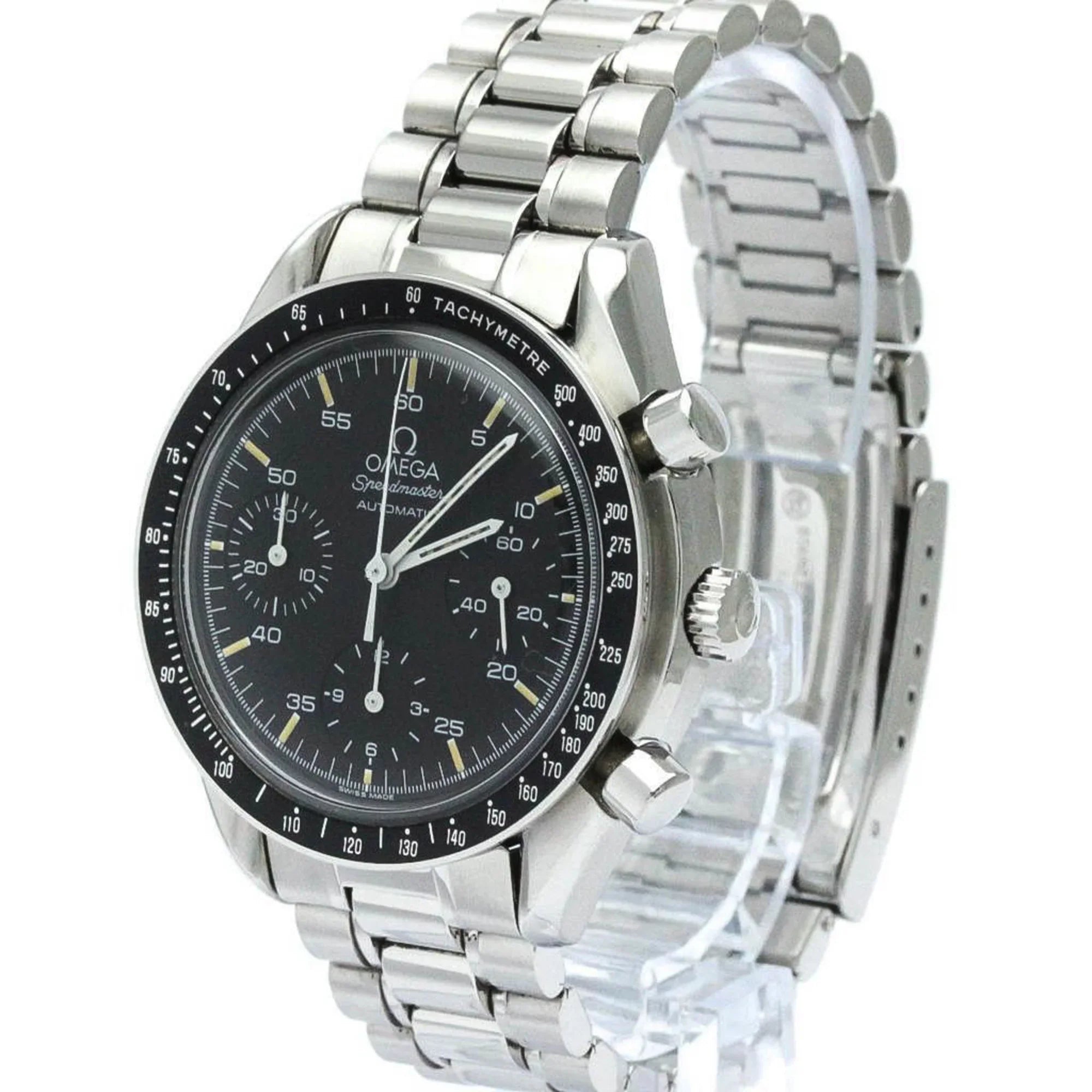 Pre-Owned Polished  Speedmaster Automatic Steel Mens Watch 3510.50  (Good)