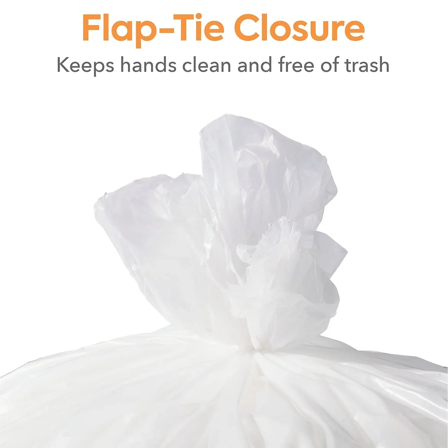 Coastwide Professional 55-60 Gallon Industrial Trash Bag 38" x 58" Low Density 1.3 mil Clear 100