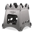 Lixada Compact Folding Wood Stove - Ideal for  Camping, Cooking, and Picnicking