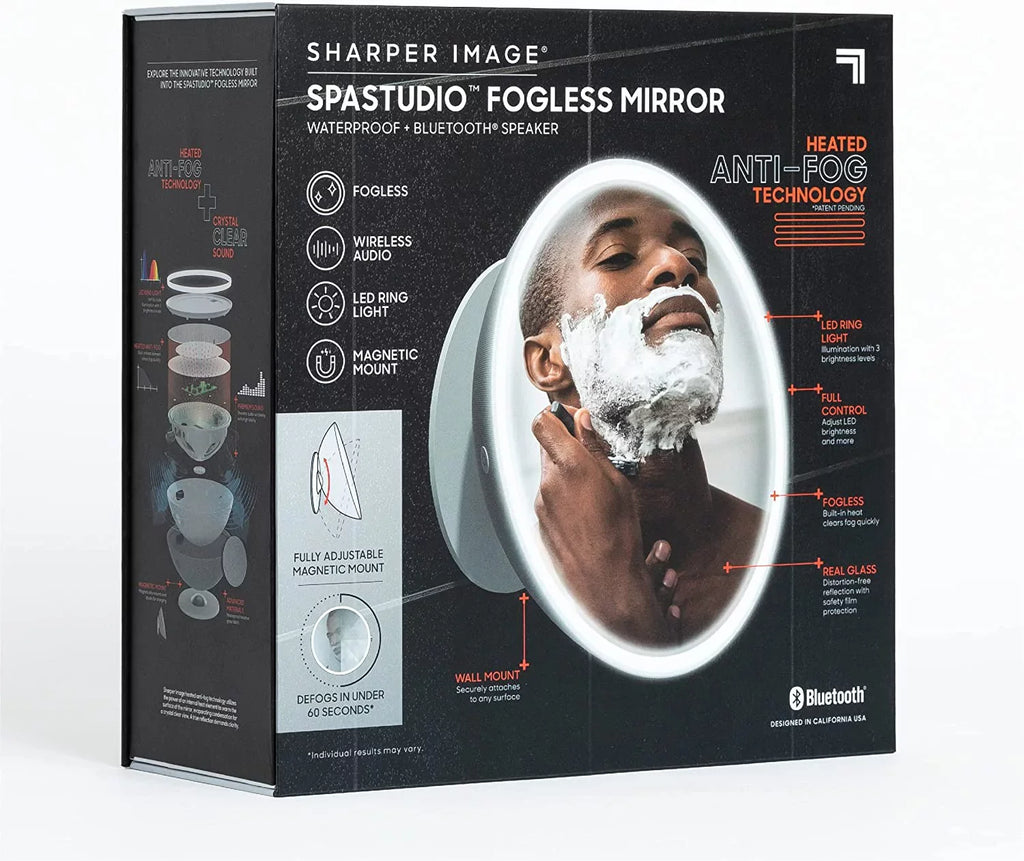 Sharper Image  Fogless Shower Mirror and Bluetooth Speaker