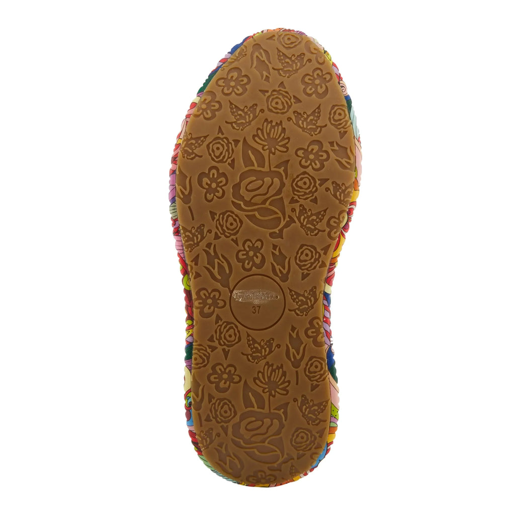 Spring Step 'Artiste Women's  Multicolored Fashion Sneakers | Unique Energetic Patterns Blue Multi  42 /  10.5-11