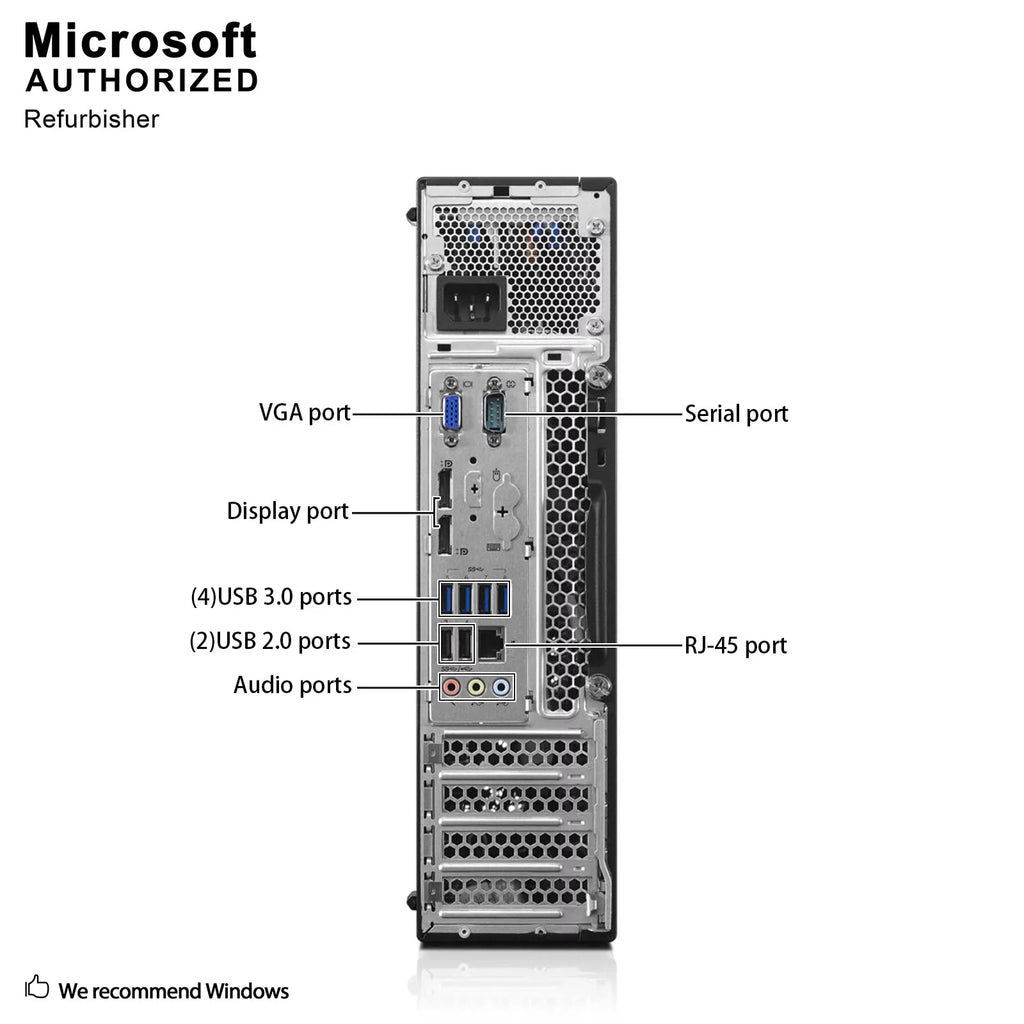 Lenovo ThinkCentre   High Performance Desktop Computer, Intel Quad Core i5-6400 up to 3.3GHz, 8G , 512G , , WiFi, , 4K Support, , , Win10 Pro 64 En/Sp/Fr Used Grade