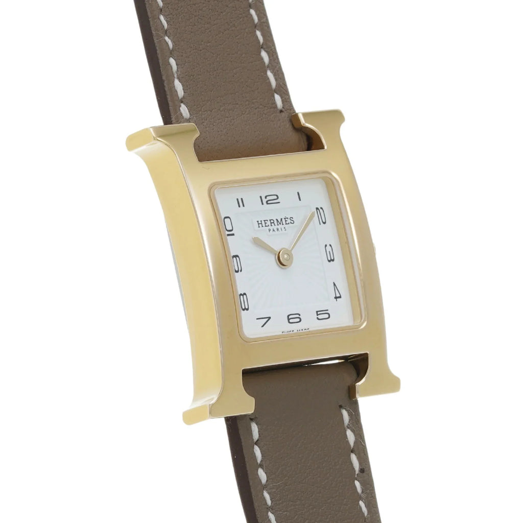 Pre-Owned   Watch  25mm .201  engraved (around 2023) Women's /Leather Quartz White Dial (Like New)