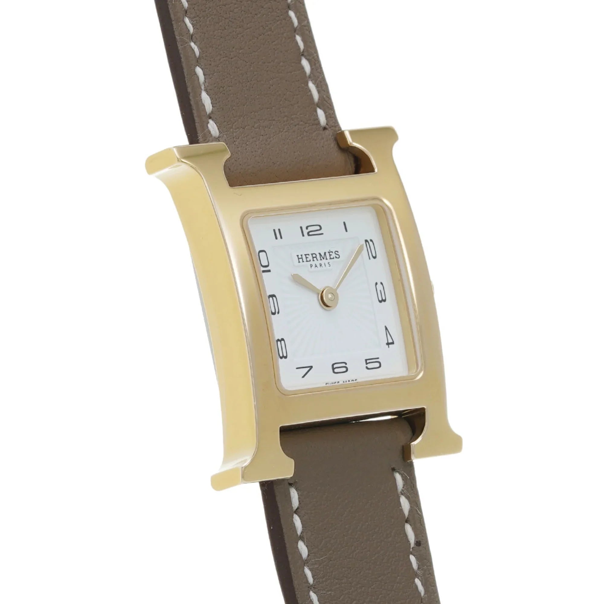 Pre-Owned   Watch  25mm .201  engraved (around 2023) Women's /Leather Quartz White Dial (Like New)