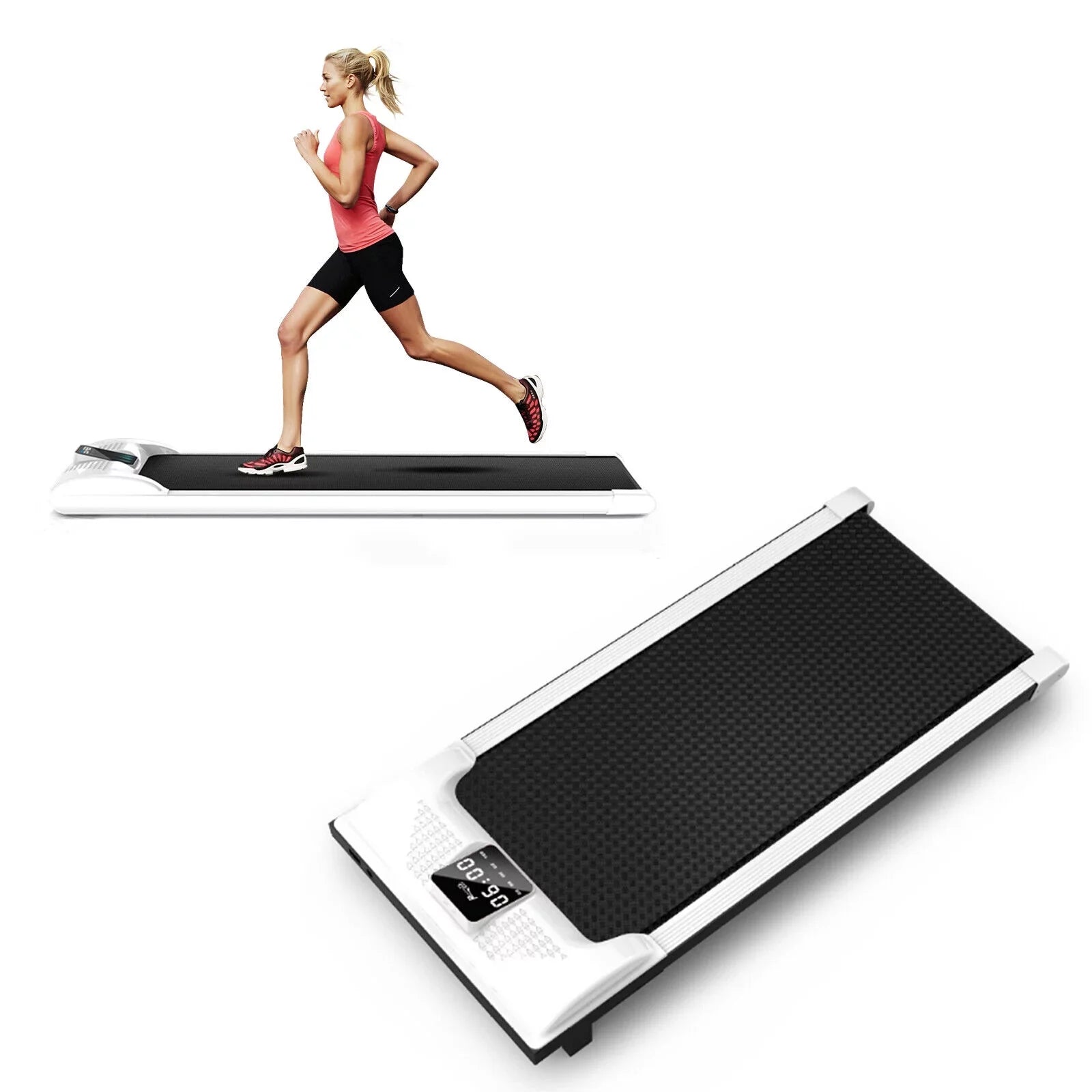 Electric Treadmill Under Desk Walking Pad Home Office Running Machine Exercise