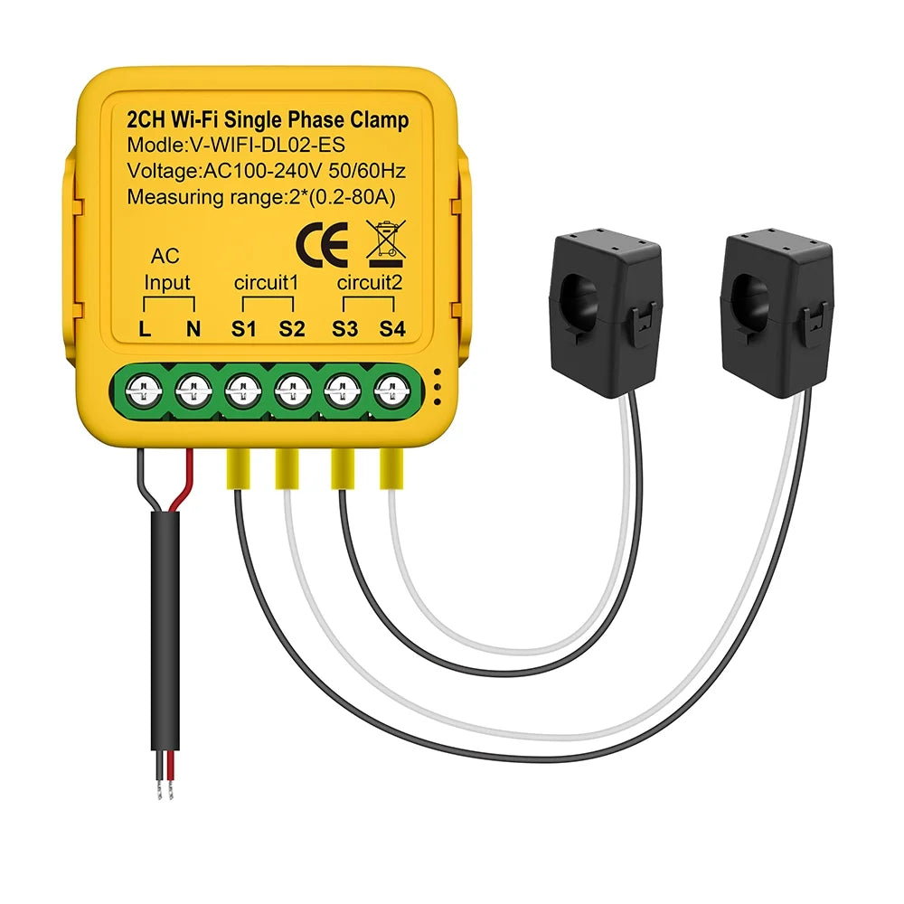 Irfora Automatic voltage regulator, Consumption Clamp Wifi Smart Solar Current Meter Consumption 80a Solar Consumption Statistics 100-240v Consumption Clamp Smart Smart
