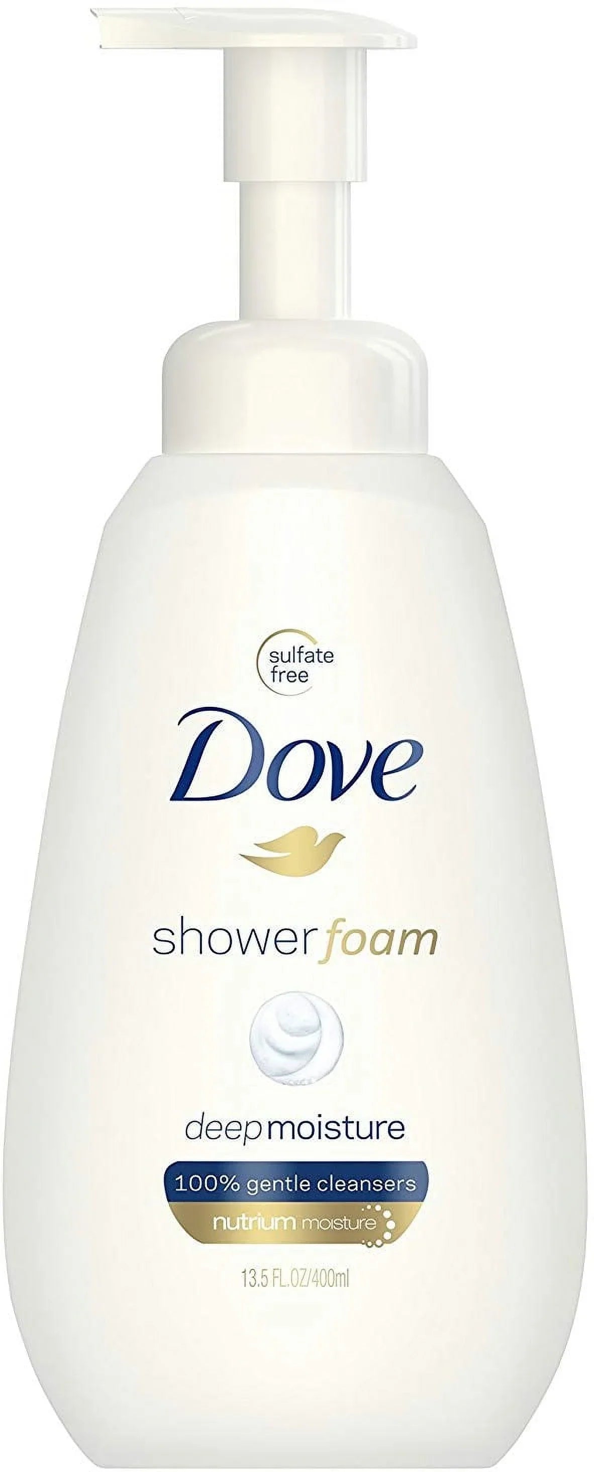Dove Shower Foam Foaming Body Wash Deep Moisture Nutrium 13.5 oz (Pack of 3)
