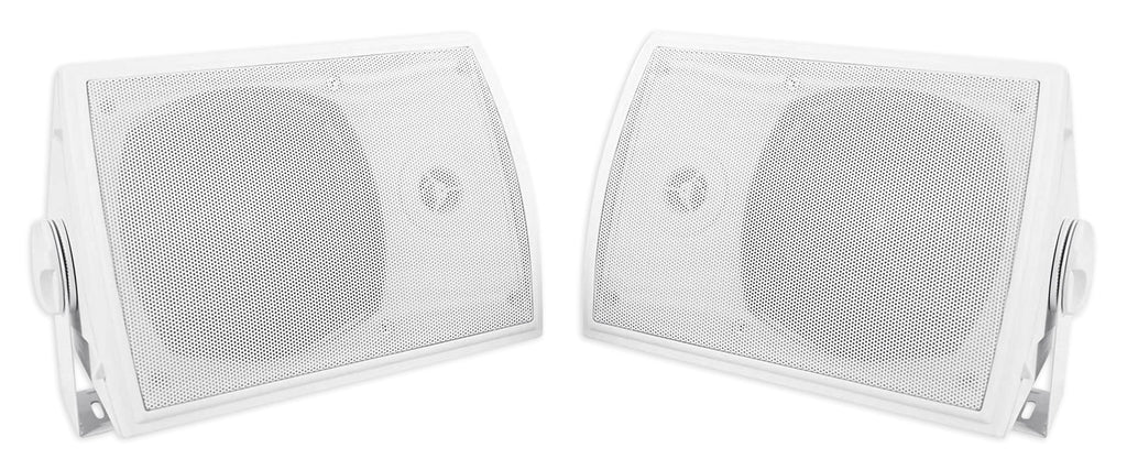 (8) Rockville -8 5.25" Outdoor/Indoor Home Theater Speakers+Swivel Brackets
