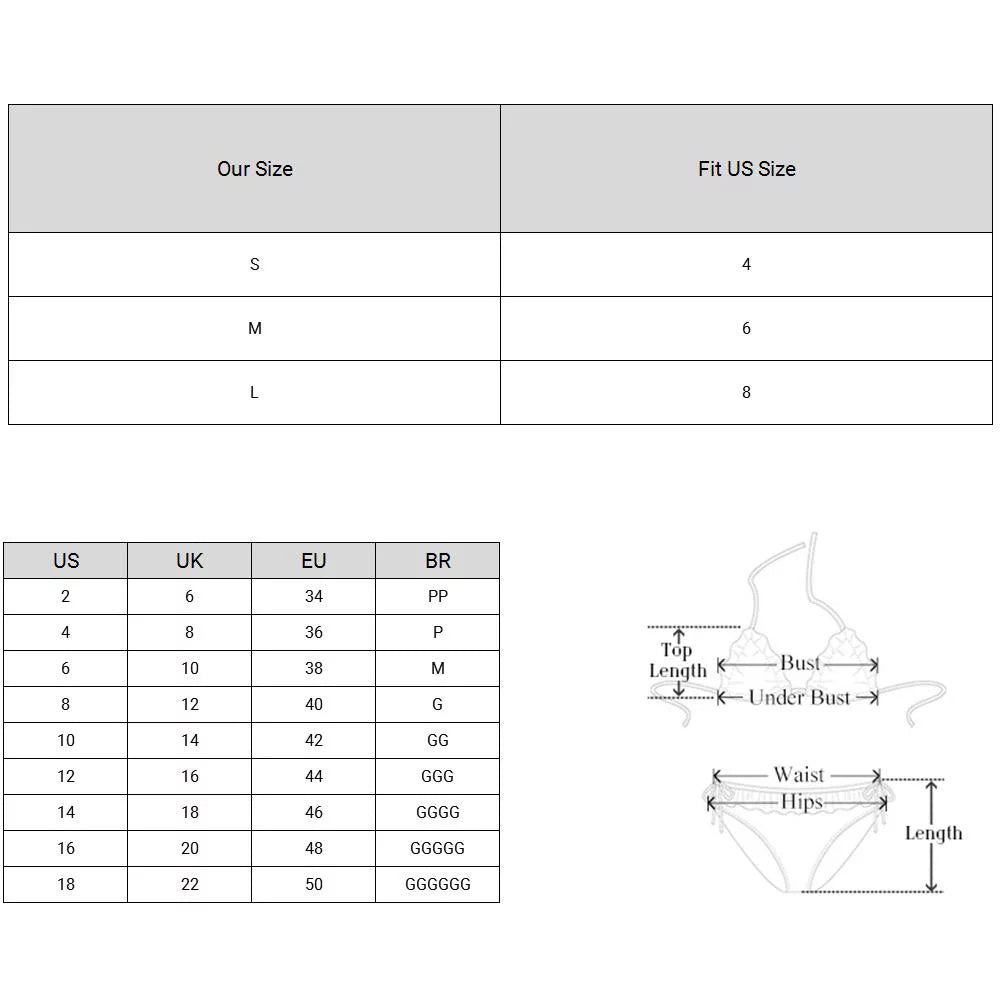 Womens High Cut Bandeau Bikini Sexy Cutout Ribbed Swimsuit 2 Piece Ruffle Tie Bathing Suits