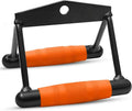 Double  Row Handle - Non Slip Handle Cable Attachment for Weight Workout with 360 Degree Rotational Knuckle, Great for Seated Row Exercises, Fit Nicely for All Cable Machine Systems