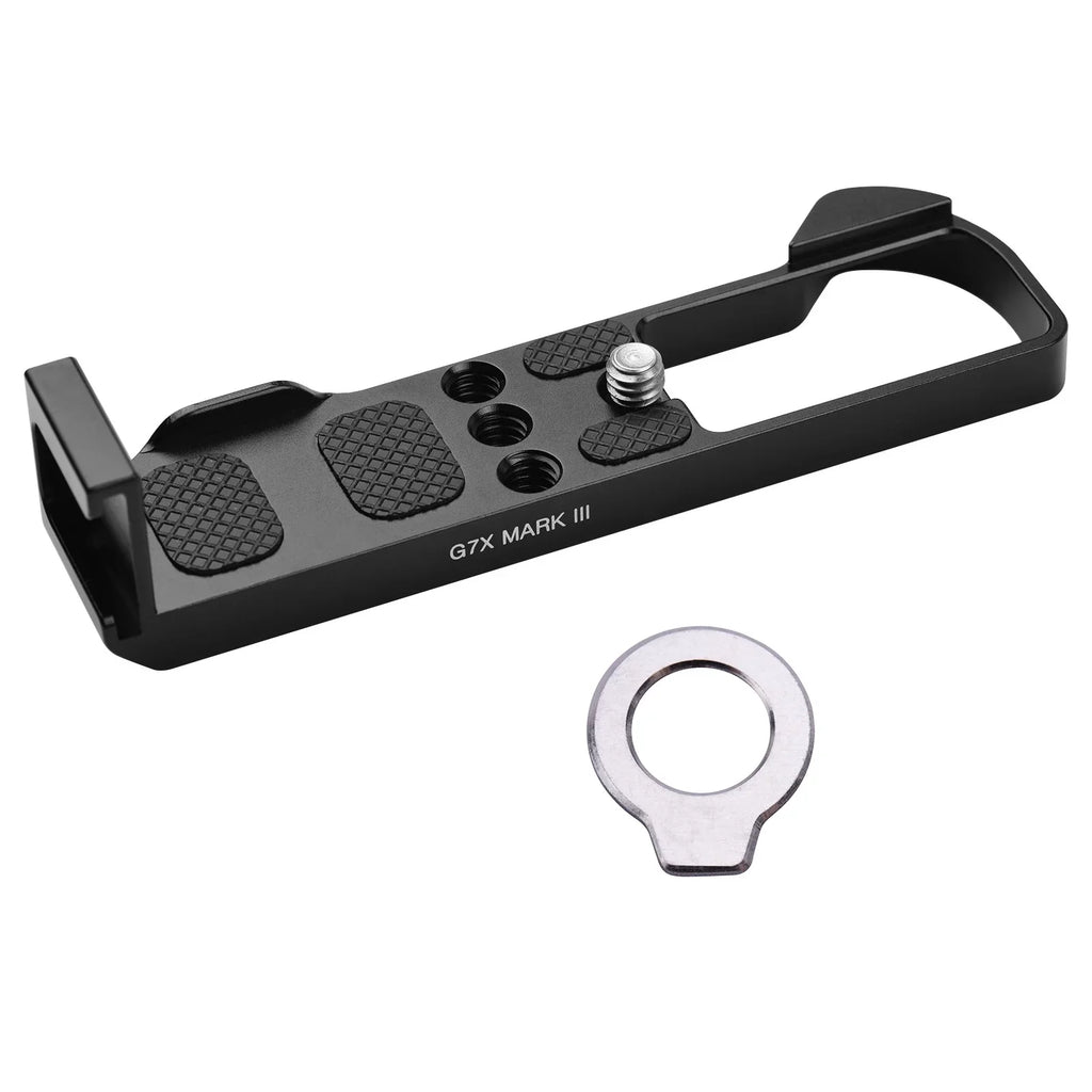 Suzicca Camera Quick Release  Mount Plate with Cold Shoe 1/4 3/8 Threaded Holes Wrenches Replacement for Canon  Mark  Camera Accessories